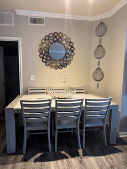 Elegant Modern Dining Table Set – 6 Chairs