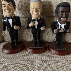 Rat Pack Statues (Rare limited editions, set of 3)