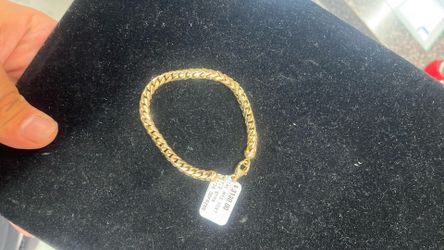 14k gold foxtail bracelet