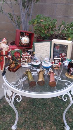 All ornaments on the table for $20