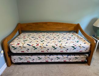 Twin Daybed Trundle Bed Solid Wood