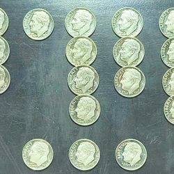 Lot Of 24 Total Roosevelt (S) Proof Dimes 1(contact info removed)