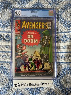 Avengers #25 Cgc 9.0 Dr. Doom Classic Kirby Cover Marvel silver age comics 1966