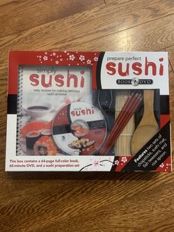 Sushi book& DVD on how to prepare it yourself