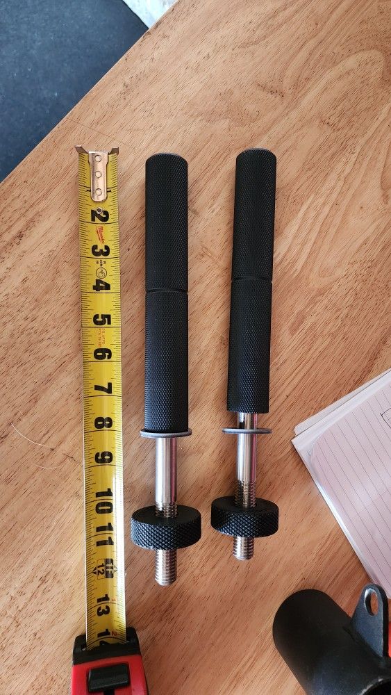 Mutant Metals 8" Black Knurled Handles