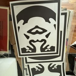 Obey Giant Iconic 3 Piece Face 2005 Signed