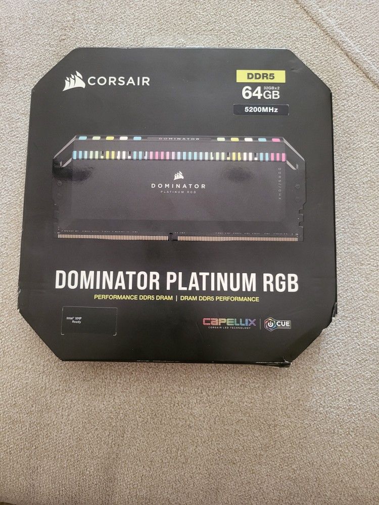 DOMINATOR PLATINUM RGB 64GB (2x32GB) DDR5 DRAM