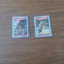 2 Michael Jordan 1984 USA Olympic Rookie Promo Cards Chicago Bulls 