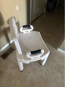 Shower chair with handles