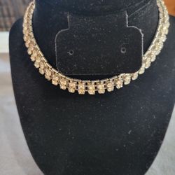 Vintage Rhinestone Necklace 