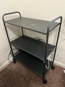 Metal organizer on wheels