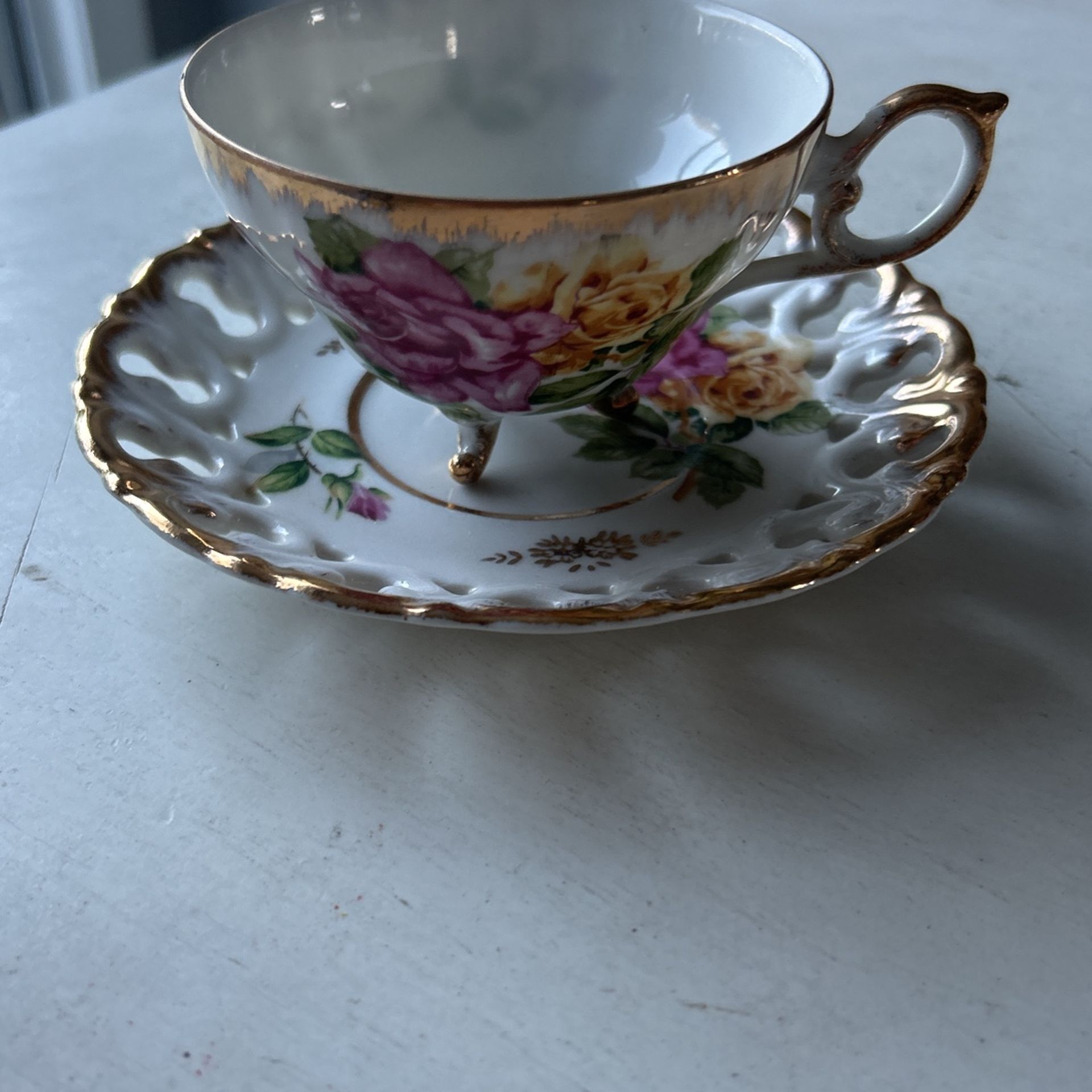 Tea Cup And Saucer Marked Japan