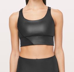Lululemon Energy Bra Long Line *Special Edition Cire. Sz 6. RARE. Black