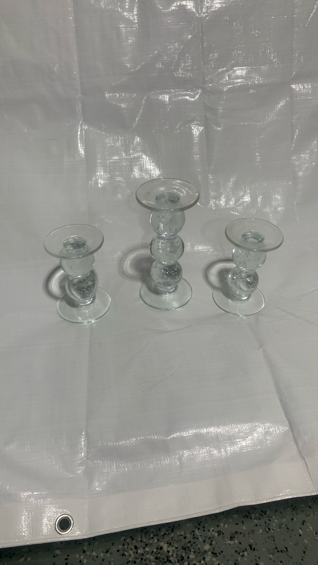 Set a three candle holders