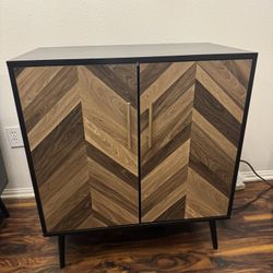 2 Shelf Wood Storage Cabinets 