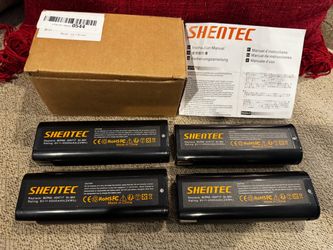 Shentec 4-Pack 4000mAh 6V Ni-MH Battery Compatible with Paslode 404717 B20544E BCPAS-00 20 00 902000 B20720 CF-325 IM