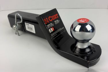 CURT 2” Trailer Hitch Ball Mount w/ Ball & Pin – 7500 lb Capacity