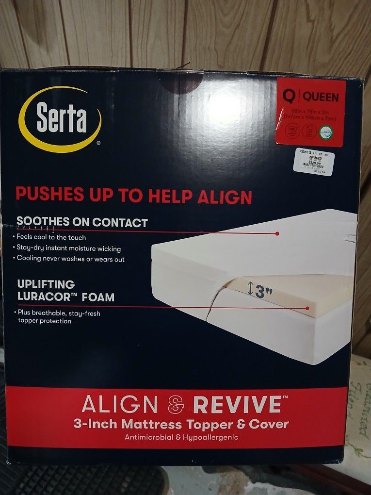 Serta Queen Size Mattress Topper 