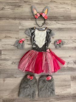 Cute Bunny Costume – Size Small 4–6 – Complete Set