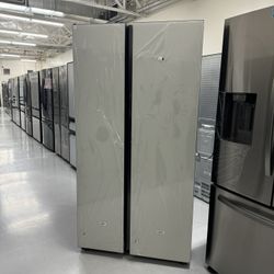 White Glass Bespoke Fridge New 1 Year Warranty 