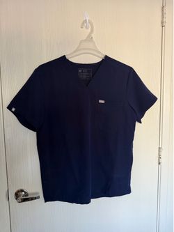 Figs Scrubs Top (Men/Medium/Navy)