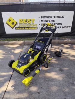 Ryobi 40V Self-Propelled Mower and String Trimmer