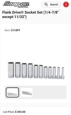 Flank drive socket set