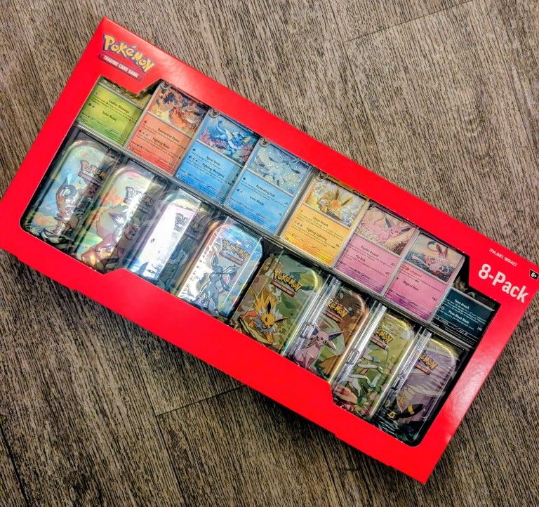 Pokemon Prismatic Evolutions 8-pack Mini Tins