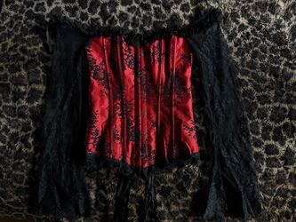Red and Black Corset