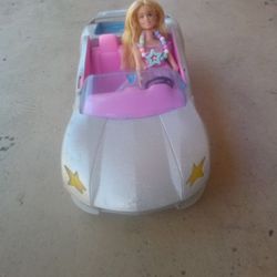 Barbie Con Su Carro En Buenas Condiciones 