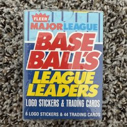 1988 Fleet Baseballs League Leaders