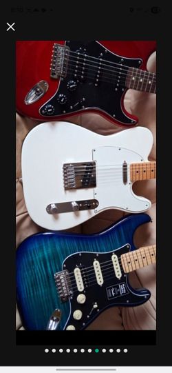 Red, White & Blue Fender Best Colors Ever Strats, Gorgeous Condition & Ready For U = $555 00.00 Each Or May Trade + $ To U Or?