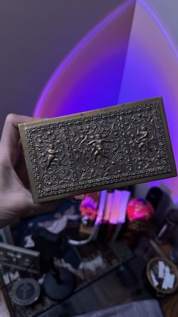 Rare Gold Music Trinket Sankyo Japanese Box. 