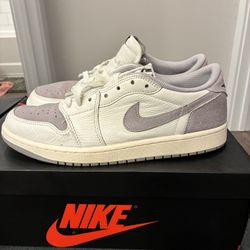  Air Jordan 1 Retro Low OG 'Atmosphere Grey' Used 9.5