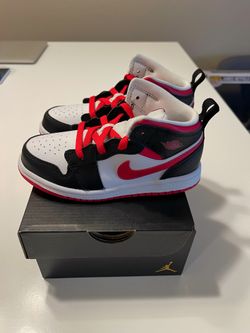 10C Infant/Toddler Shoes Jordan 1 Mid Gym Red Black White