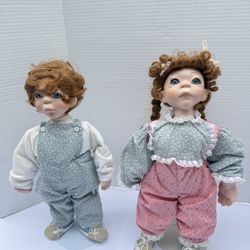 DYNASTY DOLL COLLECTION FRICK AND FRACK PORCELAIN DOLLS