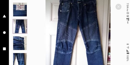 True Religion Skinny Moto M12 Men's Denim Jeans Size 32