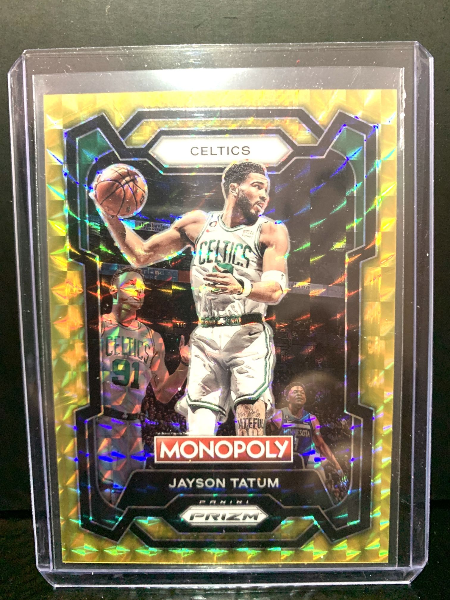 Jason Tatum /49 Gold NBA Monopoly Prizm