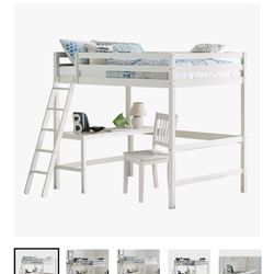 Loft Bed With Desk For Full Mattress