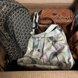 Large lot of women’s clothing, purses, and shoes. Sizes m-xl  Chicos, gap, polo guess 65 shirts $5