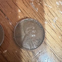 1955 D Mark Wheat Penny