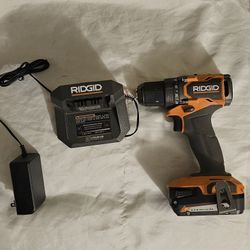 RIDGID 18V  BRUSHLESS  CORDLESS  DRILL, BATTERY  AND CHARGER   