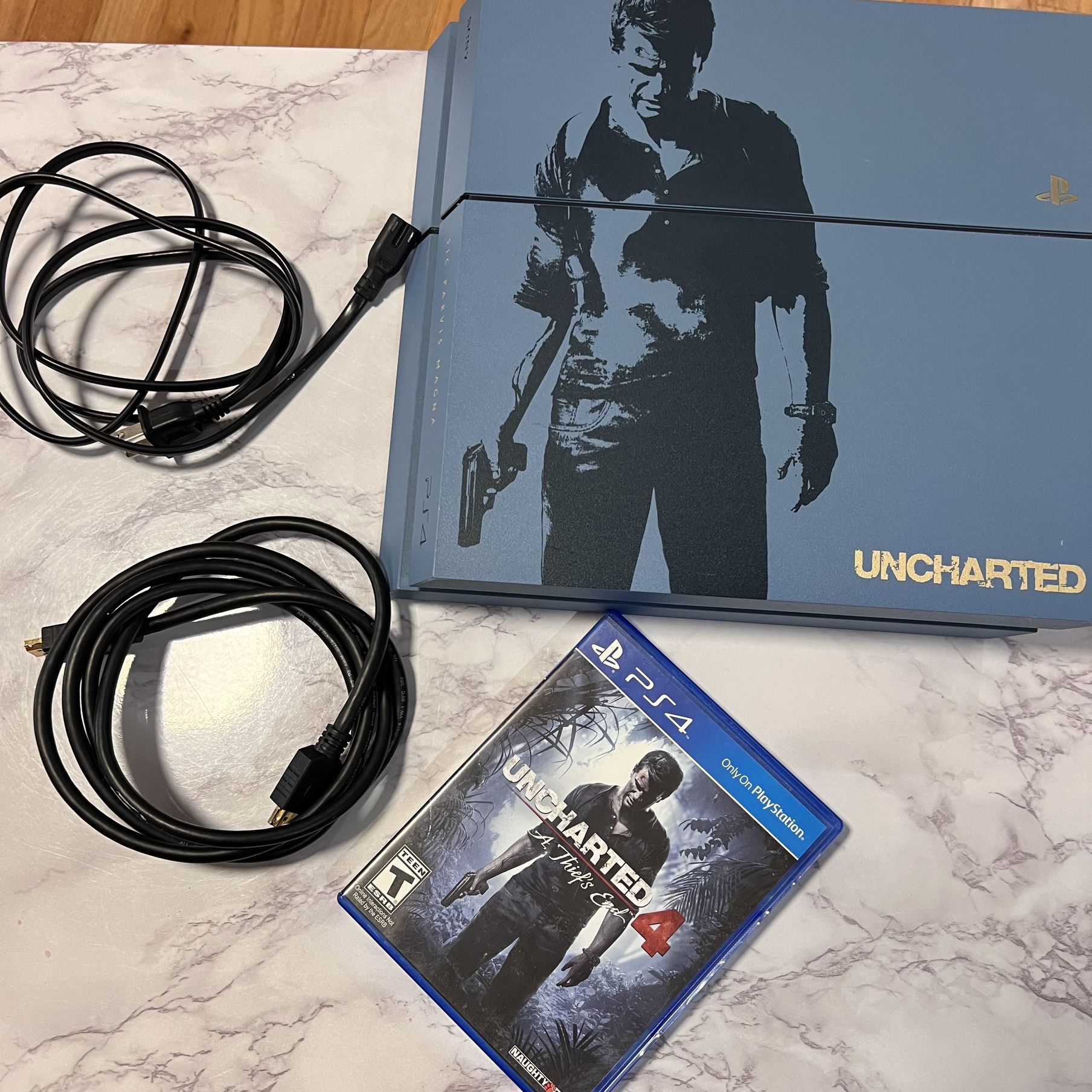 Uncharted PS4 with Uncharted 4 
