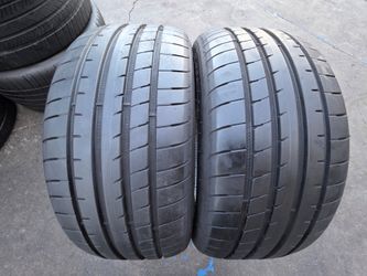 2 USED TIRES GOODYEAR RFT 225/40/19