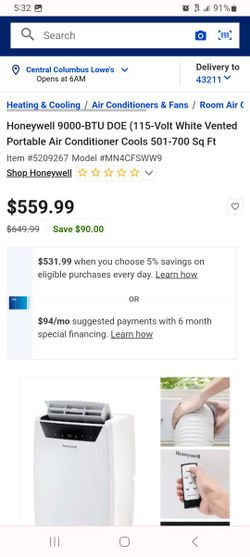 Honeywell Portable Ac Unit