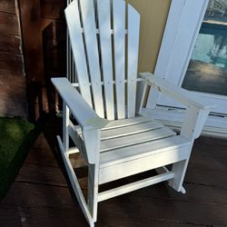 Real Wood Rocking Chair - $60