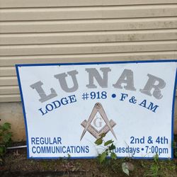 LUNAR LODGE SIGN