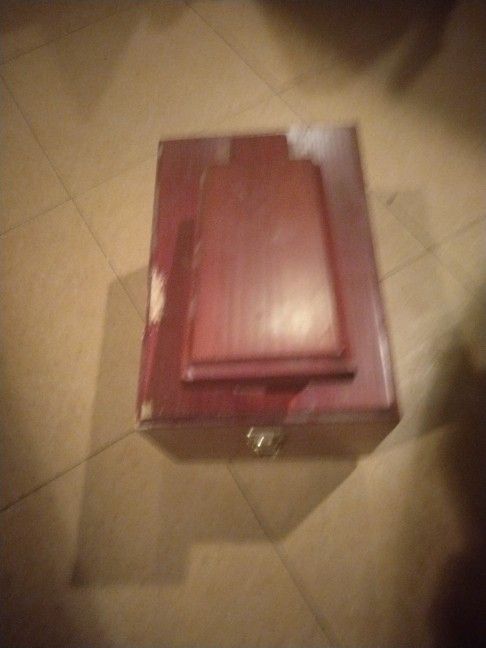 Antique Shoe Shine Stand and Kit