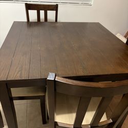 Dining Table w/ 4 Chairs - $25