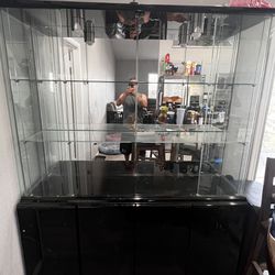 Glass Display Case Cabinet 